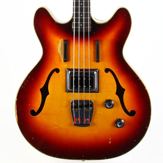 1965 Guild Starfire Bass Sunburst Hagstrom Bi-Sonic Pickup, Sounds Great