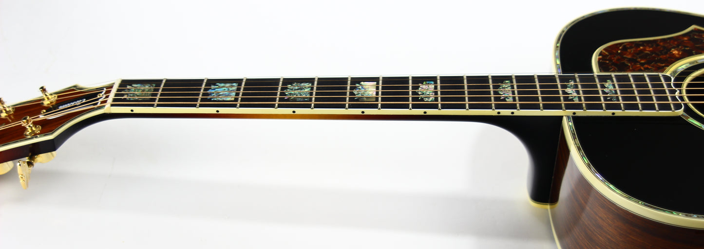 1994 Gibson Custom Shop REN FERGUSON Custom SJ-200 ROSEWOOD - J200, Signed Label, Jumbo Flat Top Acoustic, ABALONE!!