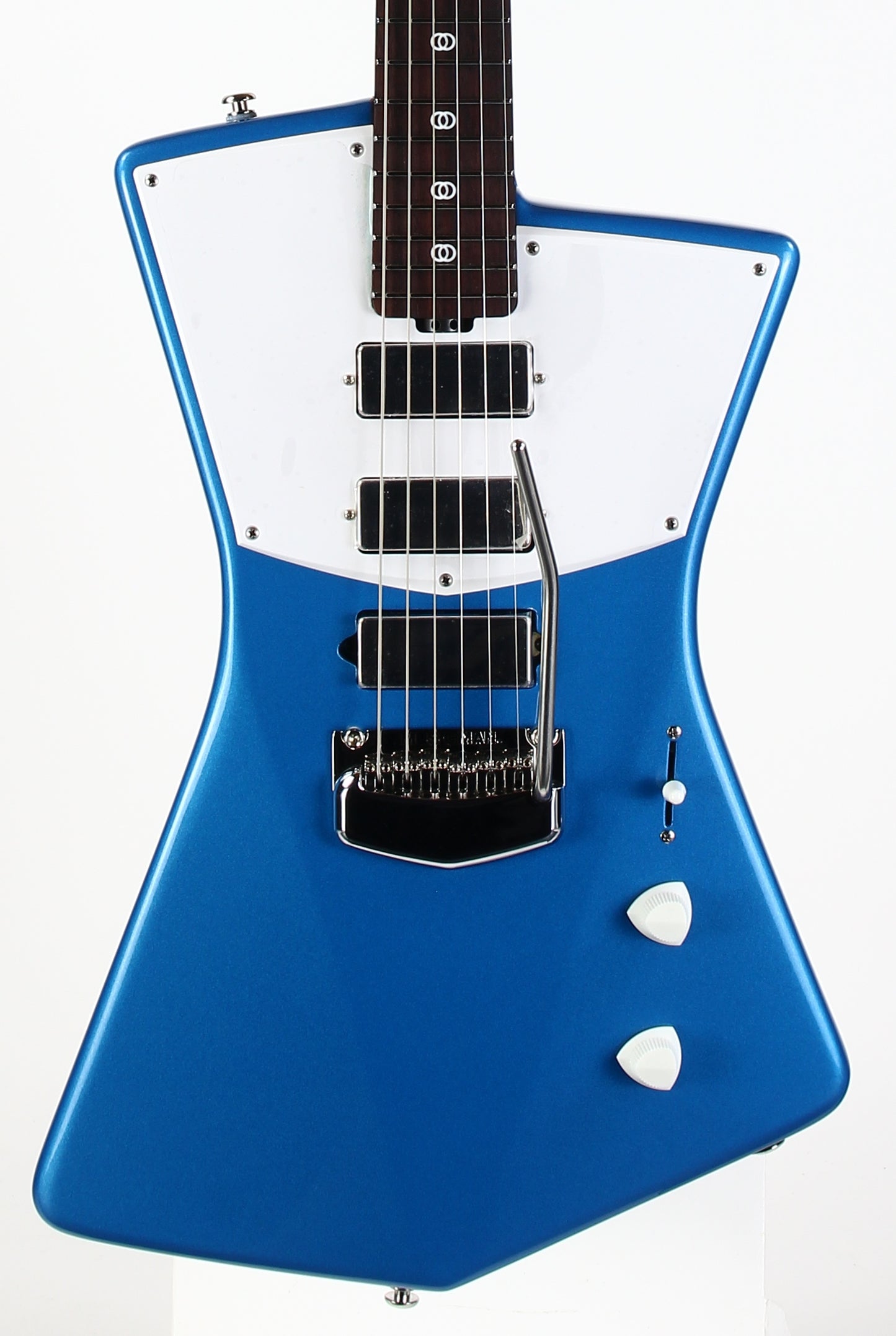 2026 Ernie Ball Music Man St. Vincent Blue Roasted Neck 3 Mini Hums, USA, MINT