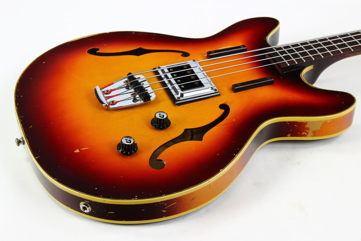 1965 Guild Starfire Bass Sunburst Hagstrom Bi-Sonic Pickup, Sounds Great!
