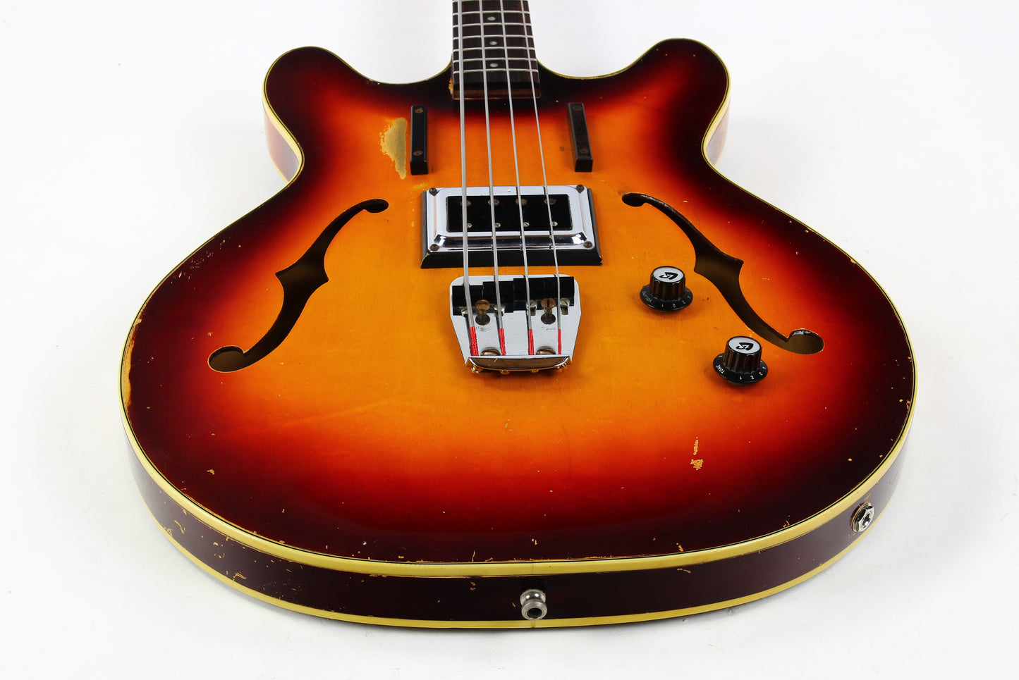 1965 Guild Starfire Bass Sunburst Hagstrom Bi-Sonic Pickup, Sounds Great!