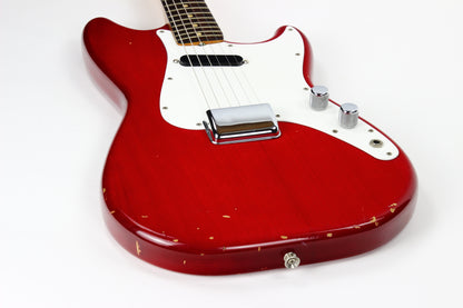 1964 Fender Musicmaster RARE Cherry Red | Pre-CBS duo sonic vintage