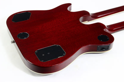 1997 Guild USA Crossroads Slash Double Neck Guitar Transparent Red Custom Shop