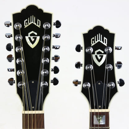 1997 Guild USA Crossroads Slash Double Neck Guitar Transparent Red Custom Shop