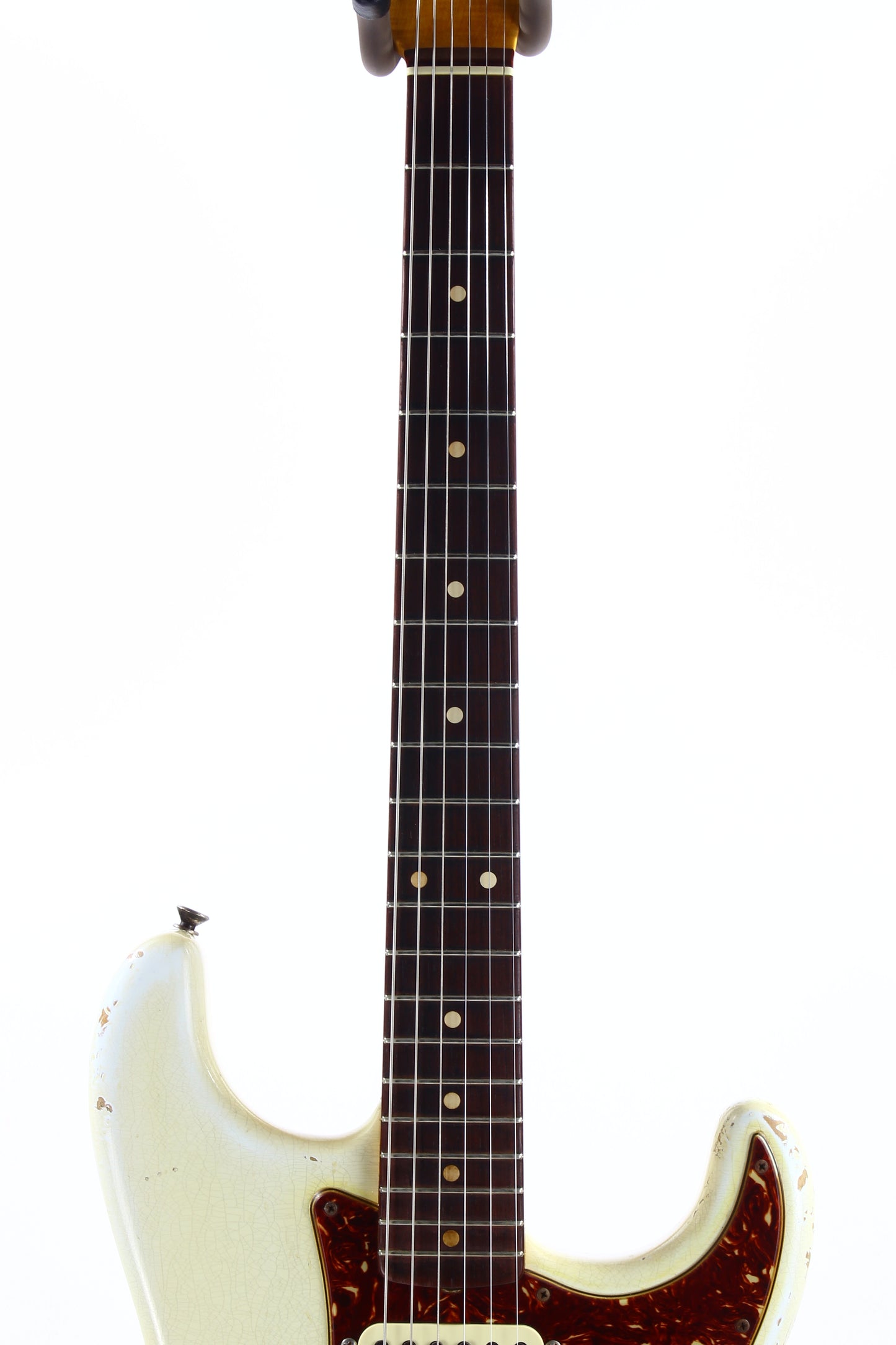 2010 Fender Custom Shop 1962 Stratocaster BRAZILIAN ROSEWOOD Heavy Relic - '62 Strat Reissue, Olympic White, Tortoise Guard!