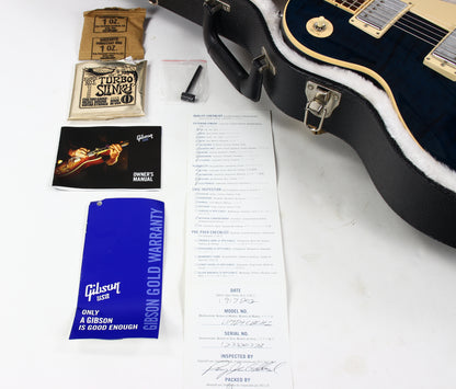 2012 Gibson Les Paul Traditional Plus Chicago Blue Flametop standard