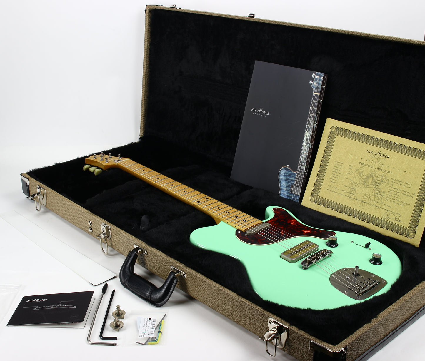 2023 Nik Huber Piet Surf Green | Descendant Tremolo, P90, Gold Foil Pickups!