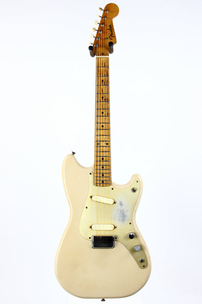 1957 Fender Duo Sonic Desert Sand Tan Wide Nut Maple Neck Anodized Guard w Original Case Pre-CBS