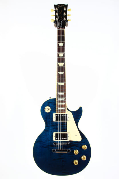 2012 Gibson Les Paul Traditional Plus Chicago Blue Flametop standard