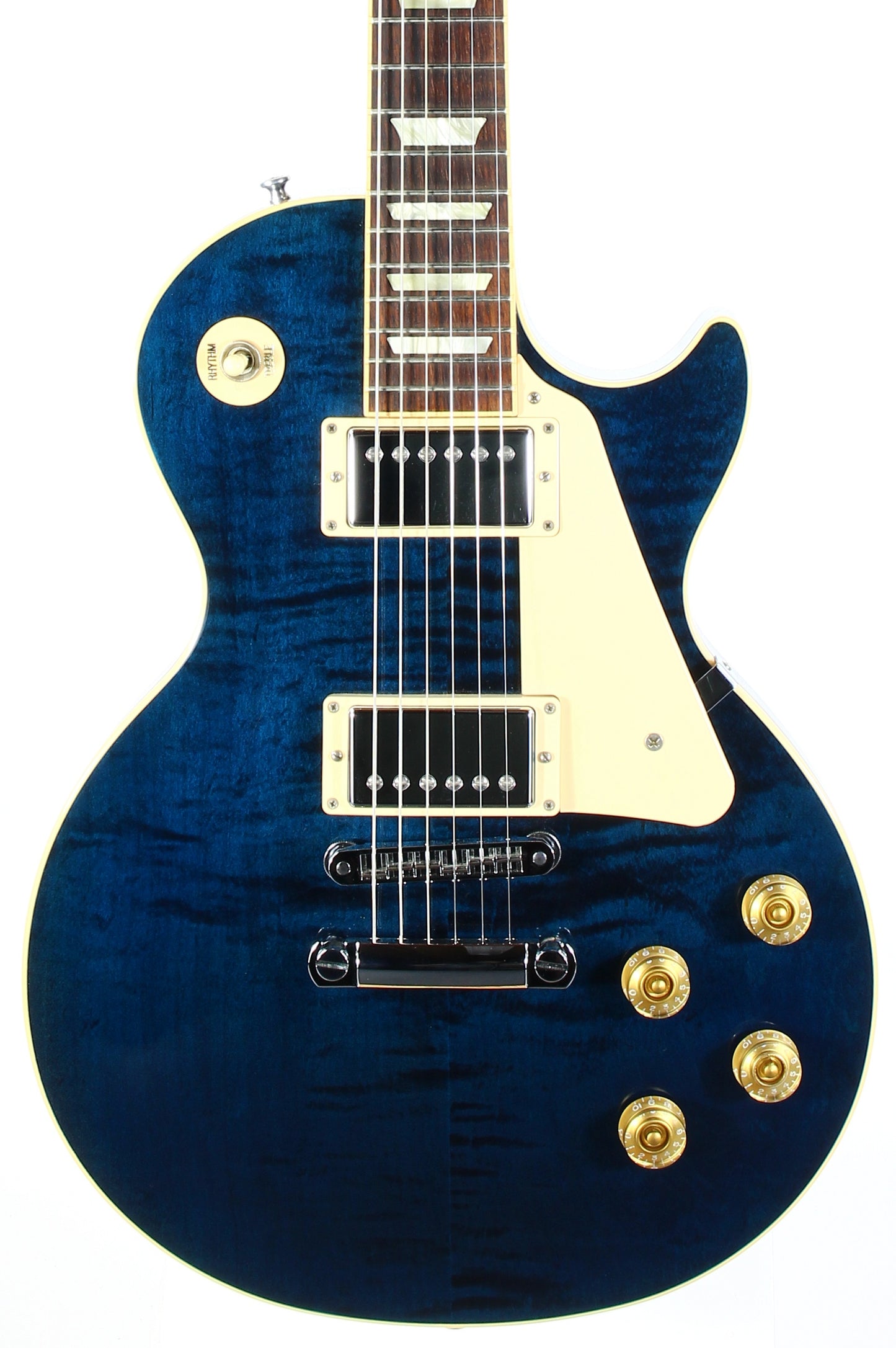 2012 Gibson Les Paul Traditional Plus Chicago Blue Flametop standard