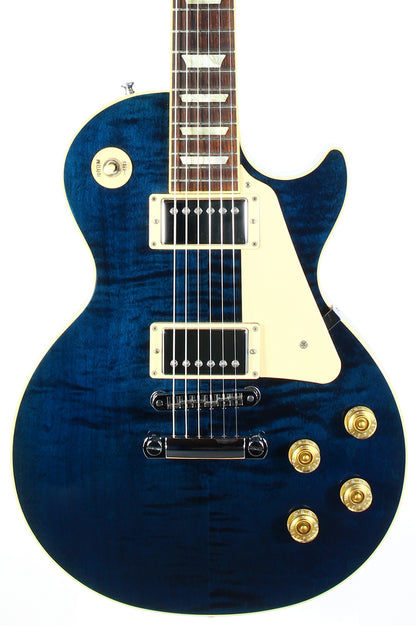 2012 Gibson Les Paul Traditional Plus Chicago Blue Flametop standard