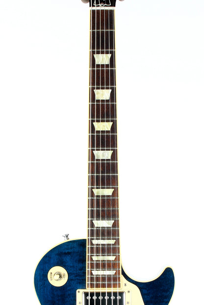 2012 Gibson Les Paul Traditional Plus Chicago Blue Flametop standard