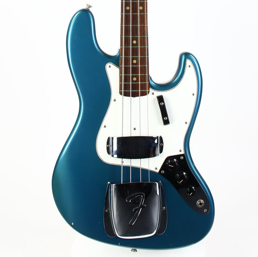 1965 Fender Jazz Bass Custom Color LAKE PLACID BLUE w Original Case L-Series, CLEAN
