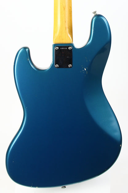 1965 Fender Jazz Bass Custom Color LAKE PLACID BLUE w Original Case L-Series, Padauk Board, BOOK PIECE!