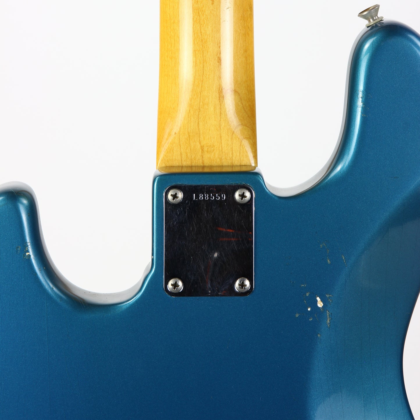 1965 Fender Jazz Bass Custom Color LAKE PLACID BLUE w Original Case L-Series, Padauk Board, BOOK PIECE!