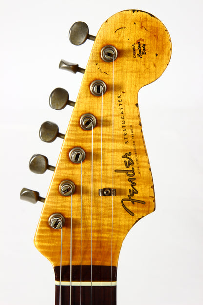 2010 Fender Custom Shop 1962 Stratocaster BRAZILIAN ROSEWOOD Heavy Relic - '62 Strat Reissue, Olympic White, Tortoise Guard!