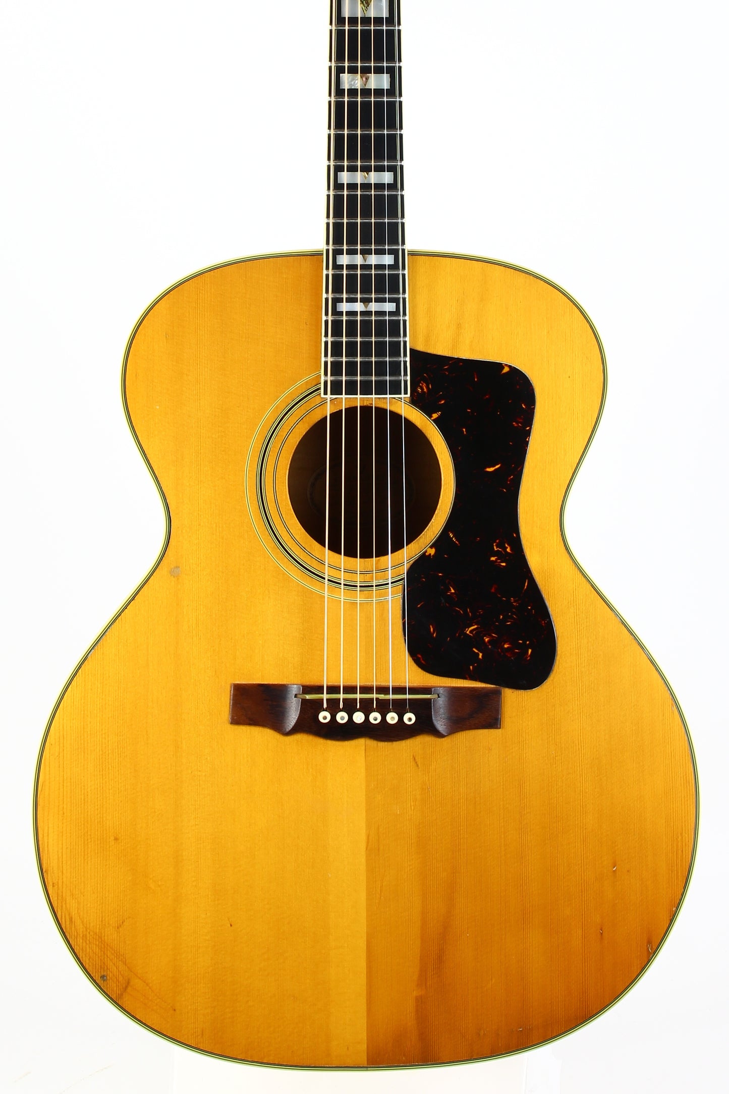 1968 Guild F-50 Natural Jumbo Flattop Jumbo Acoustic Guitar Figured Maple Vintage HOBOKEN MASTERPIECE