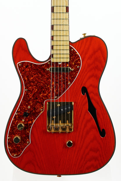 1992 Fender Custom Shop Masterbuilt Thinline Telecaster One-Off | B-Bender Lefty Righty! Rope Tortoise Binding Unique Tele Fred Stuart! Cowboycaster