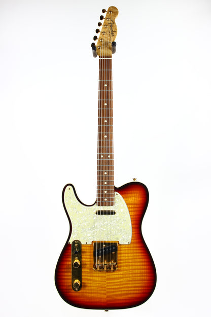 1992 Fender Custom Shop Masterbuilt J.W. Black Telecaster Custom Flametop | Left-Handed Strung Righty