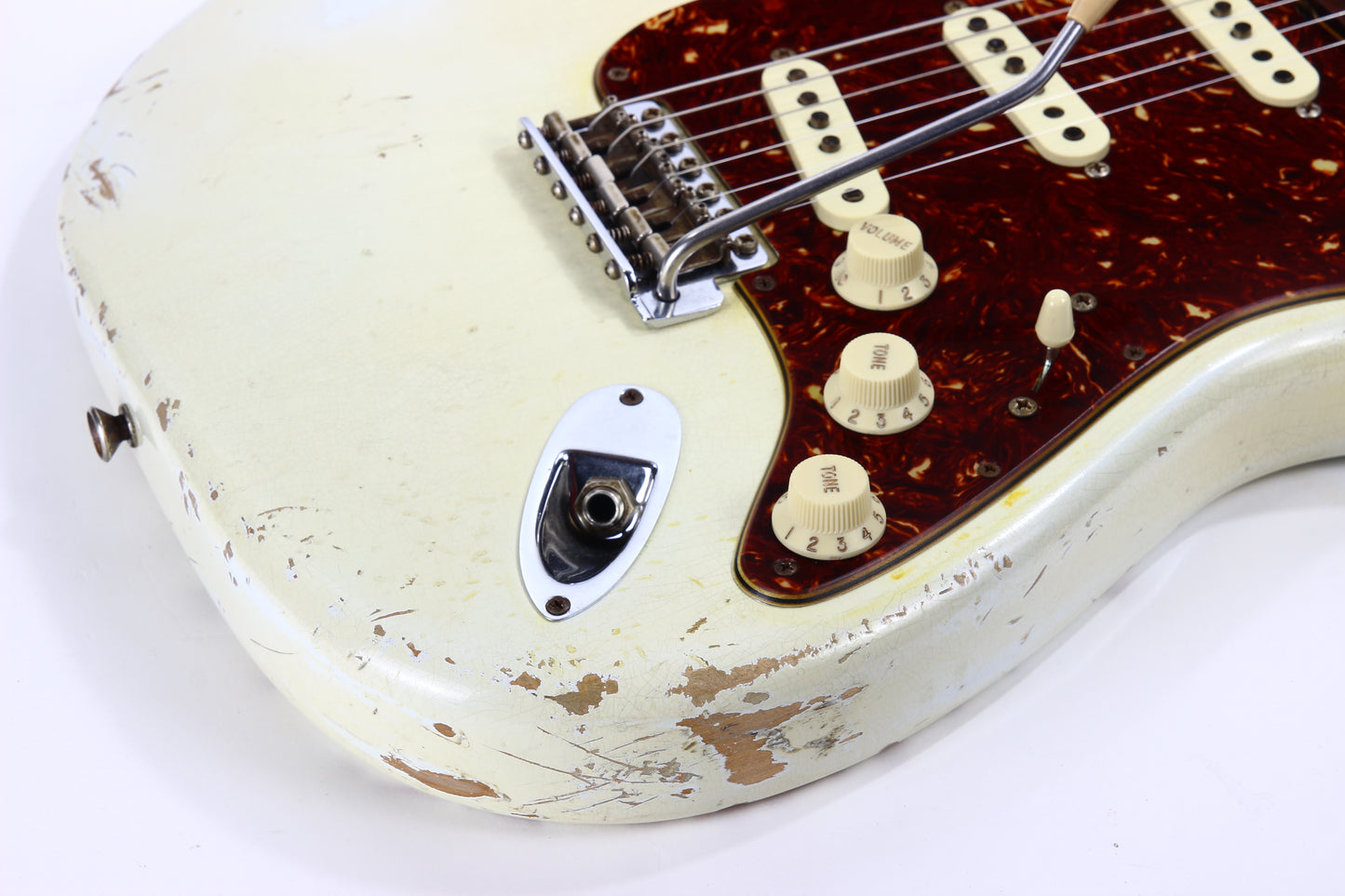 2010 Fender Custom Shop 1962 Stratocaster BRAZILIAN ROSEWOOD Heavy Relic - '62 Strat Reissue, Olympic White, Tortoise Guard!