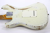 2010 Fender Custom Shop 1962 Stratocaster BRAZILIAN ROSEWOOD Heavy Relic - '62 Strat Reissue, Olympic White, Tortoise Guard!