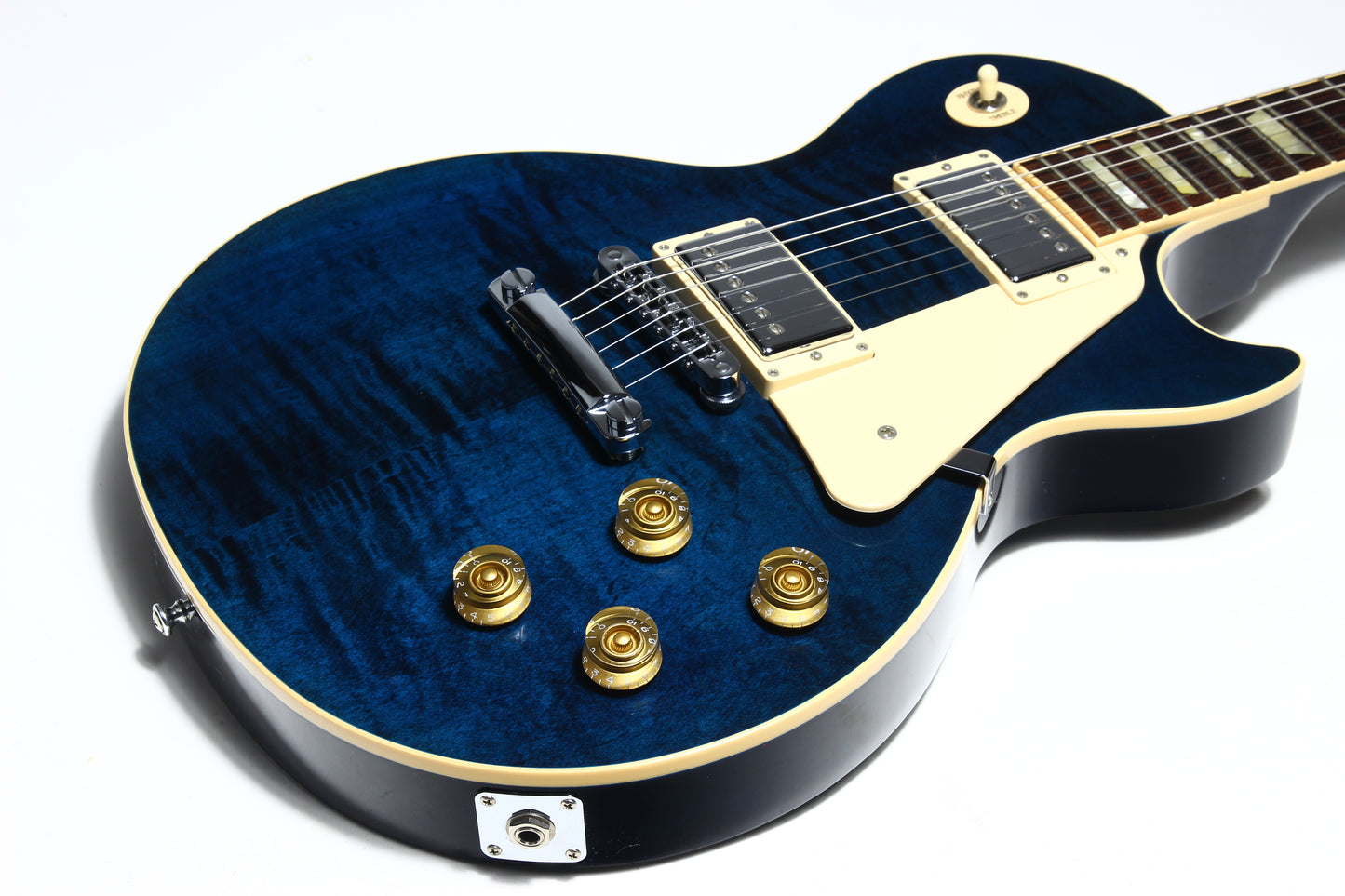 2012 Gibson Les Paul Traditional Plus Chicago Blue Flametop standard