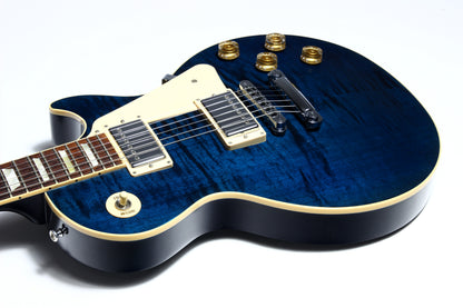 2012 Gibson Les Paul Traditional Plus Chicago Blue Flametop standard