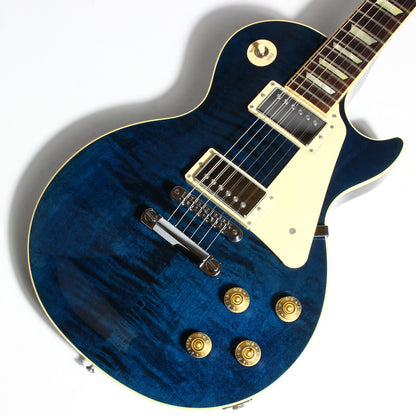 2012 Gibson Les Paul Traditional Plus Chicago Blue Flametop standard