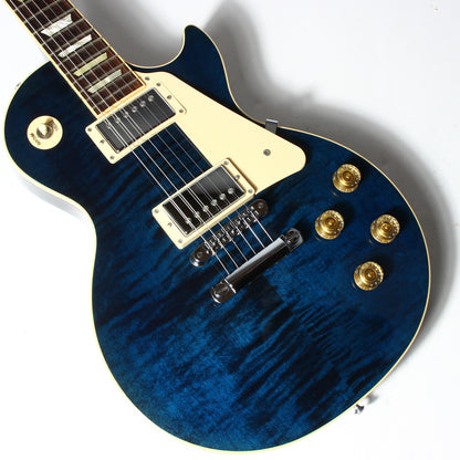 2012 Gibson Les Paul Traditional Plus Chicago Blue Flametop standard