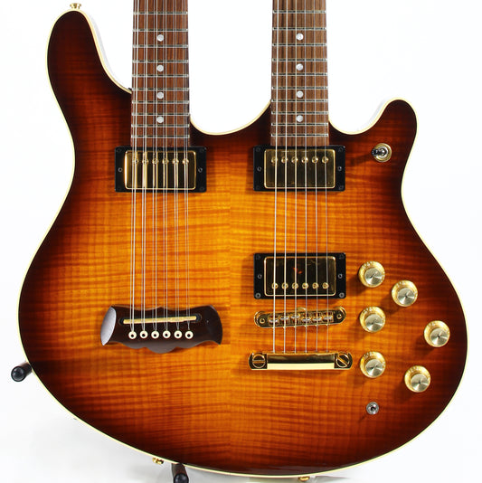 1998 Washburn USA WM 612 Custom Shop Double Neck Vintage Sunburst