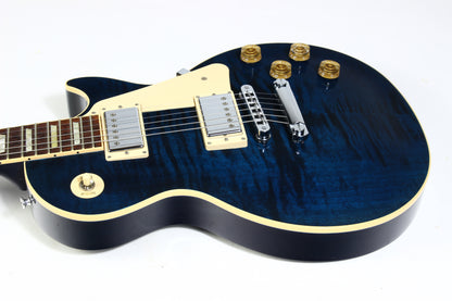 2012 Gibson Les Paul Traditional Plus Chicago Blue Flametop standard