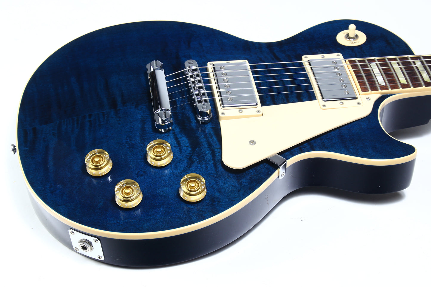 2012 Gibson Les Paul Traditional Plus Chicago Blue Flametop standard