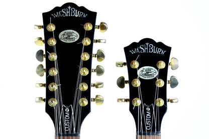 1998 Washburn Made in USA WM 612 Custom Shop Double Neck Vintage Sunburst