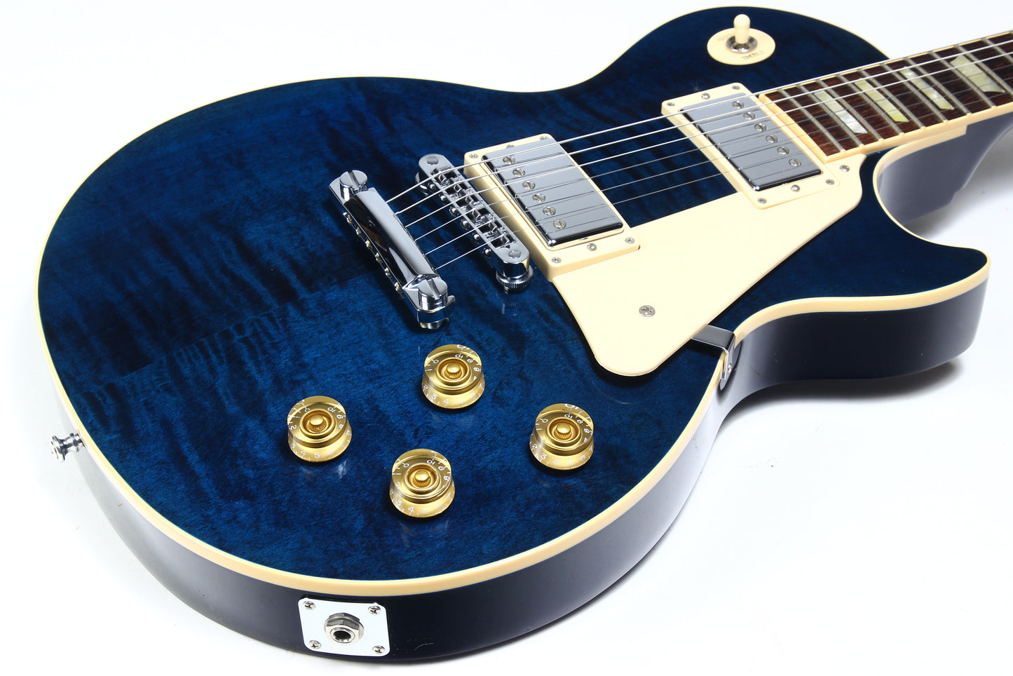 2012 Gibson Les Paul Traditional Plus Chicago Blue Flametop standard