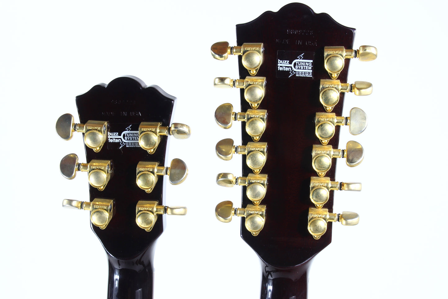 1998 Washburn Made in USA WM 612 Custom Shop Double Neck Vintage Sunburst
