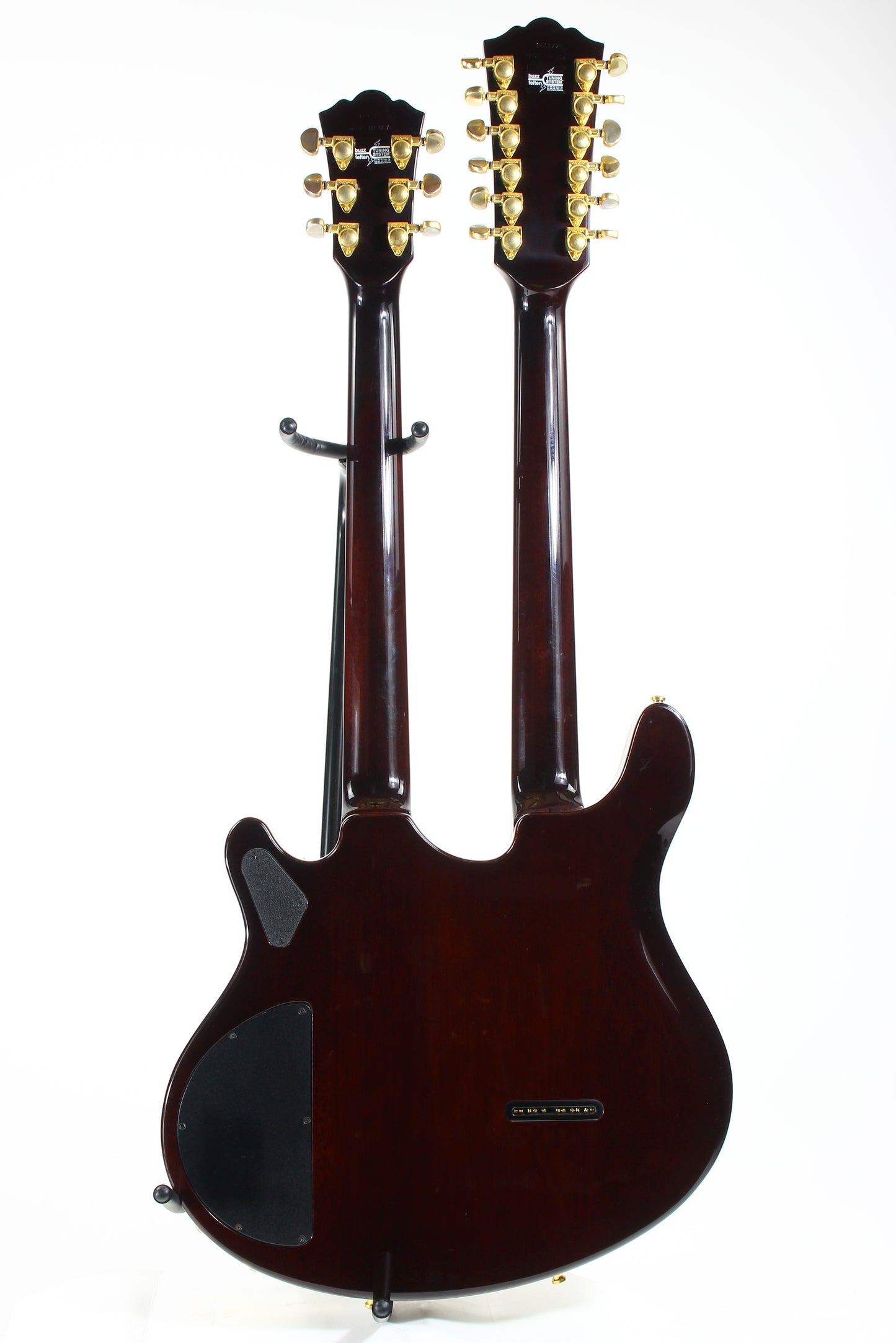 1998 Washburn Made in USA WM 612 Custom Shop Double Neck Vintage Sunburst