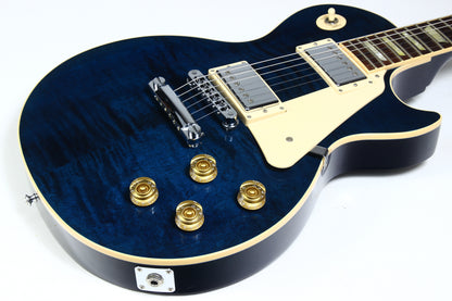 2012 Gibson Les Paul Traditional Plus Chicago Blue Flametop standard