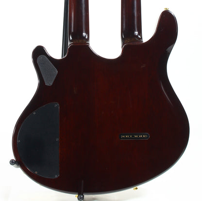 1998 Washburn Made in USA WM 612 Custom Shop Double Neck Vintage Sunburst