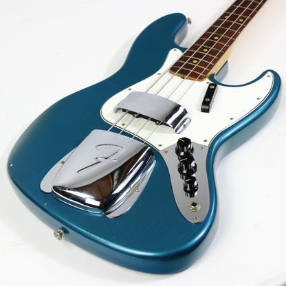 1965 Fender Jazz Bass Custom Color LAKE PLACID BLUE w Original Case L-Series, Padauk Board, BOOK PIECE!