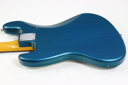 1965 Fender Jazz Bass Custom Color LAKE PLACID BLUE w Original Case L-Series, Padauk Board, BOOK PIECE!