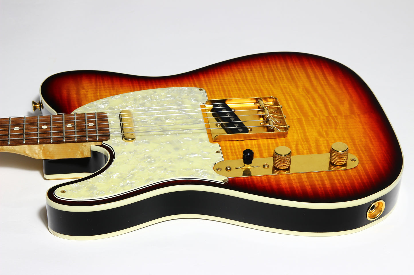 1992 Fender Custom Shop Masterbuilt J.W. Black Telecaster Custom Flametop | Left-Handed Strung Righty