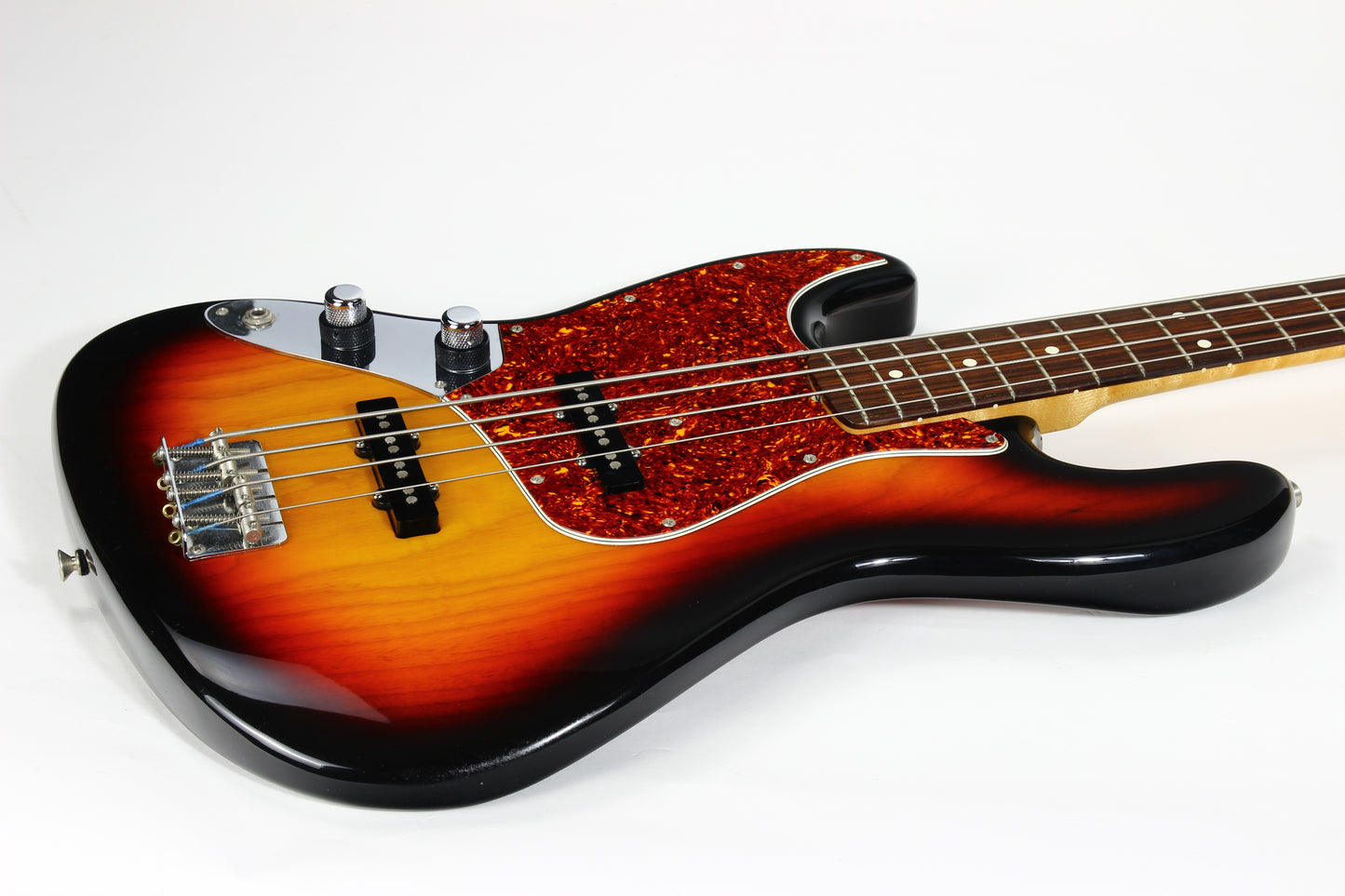 1991 Fender Custom Shop Masterbuilt '62 Jazz Bass Sunburst | Left-Handed Strung Righty FRED STUART