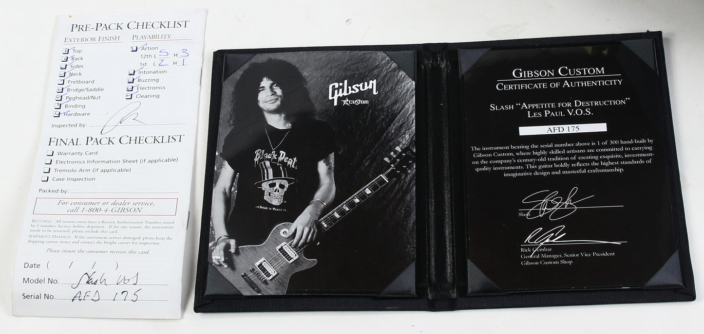 2010 Gibson Custom Shop SLASH AFD Les Paul Appetite for Destruction Signature Model VOS | Kris Derrig