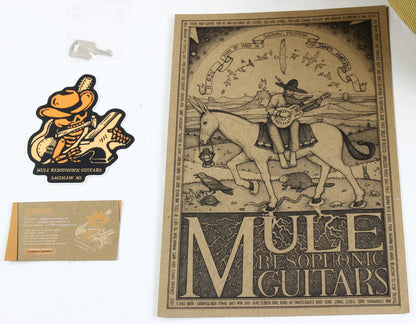 2023 Mule Resophonic Mavis Custom Order w Original Case, Paperwork Resonator Electric Guitar