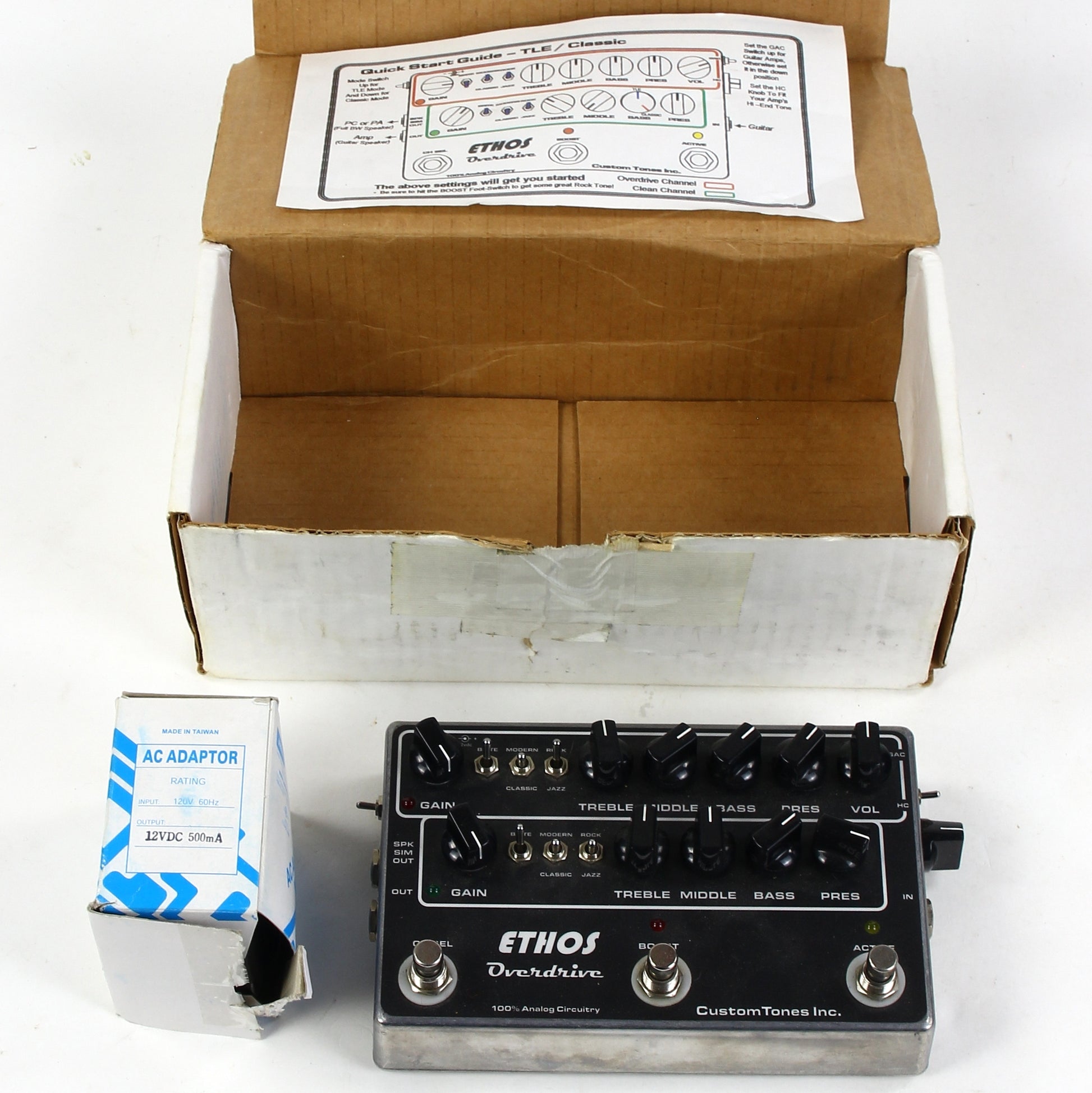Custom Tones Inc ETHOS OVERDRIVE TLE Classic Pedal
