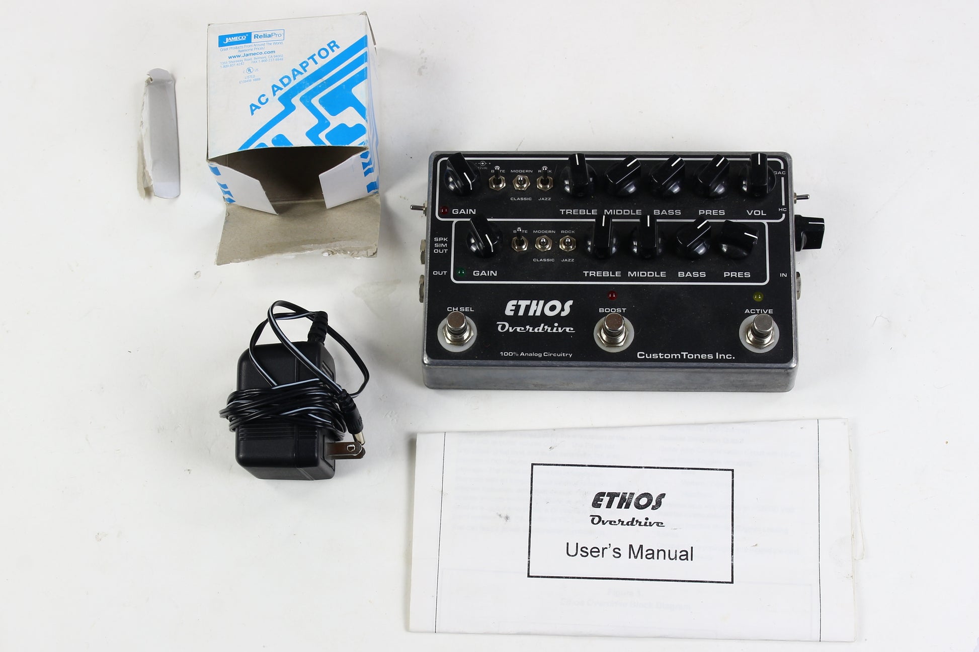 ethos guitar pedal Custom Tones Inc ETHOS OVERDRIVE TLE Classic Pedal – Kansas City Vintage Guitars