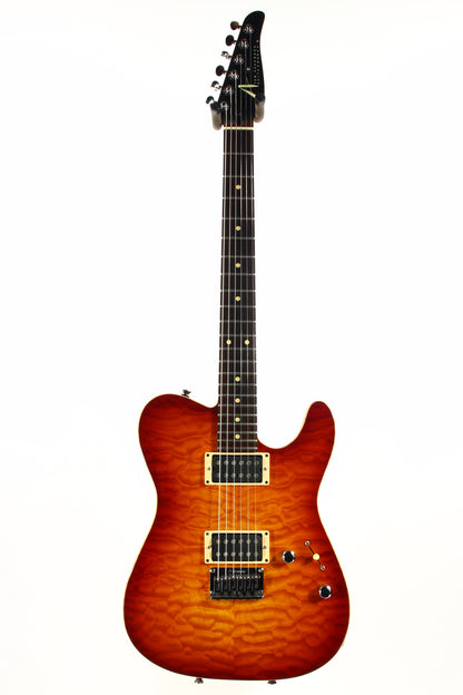 1997 Tom Anderson Hollow Cobra T - KILLER QUILT Top -Cherry Burst, Buzz Feiten, Tele Guitar, HO1