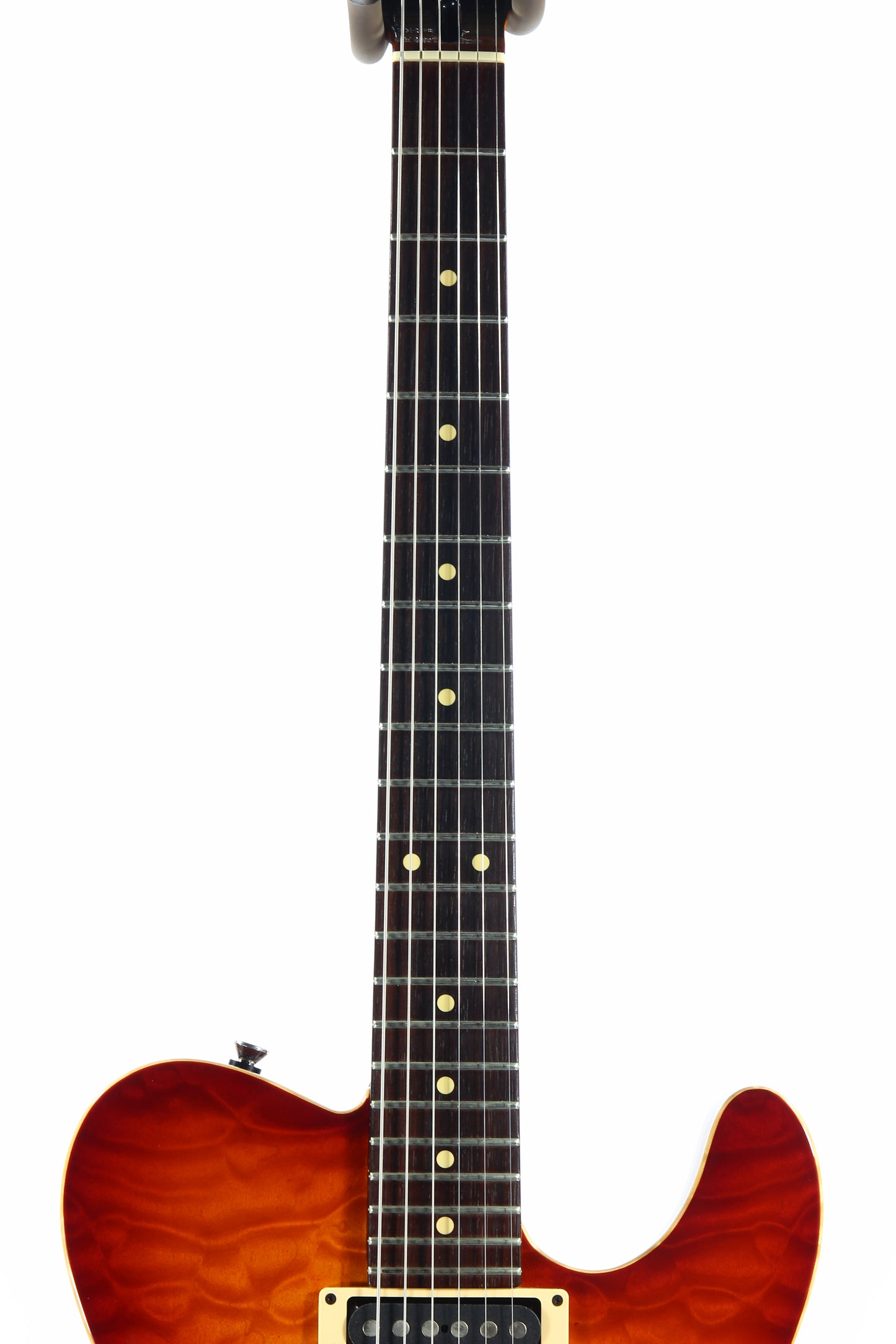 1997 Tom Anderson Hollow Cobra T - KILLER QUILT Top -Cherry Burst, Buzz Feiten, Tele Guitar, HO1