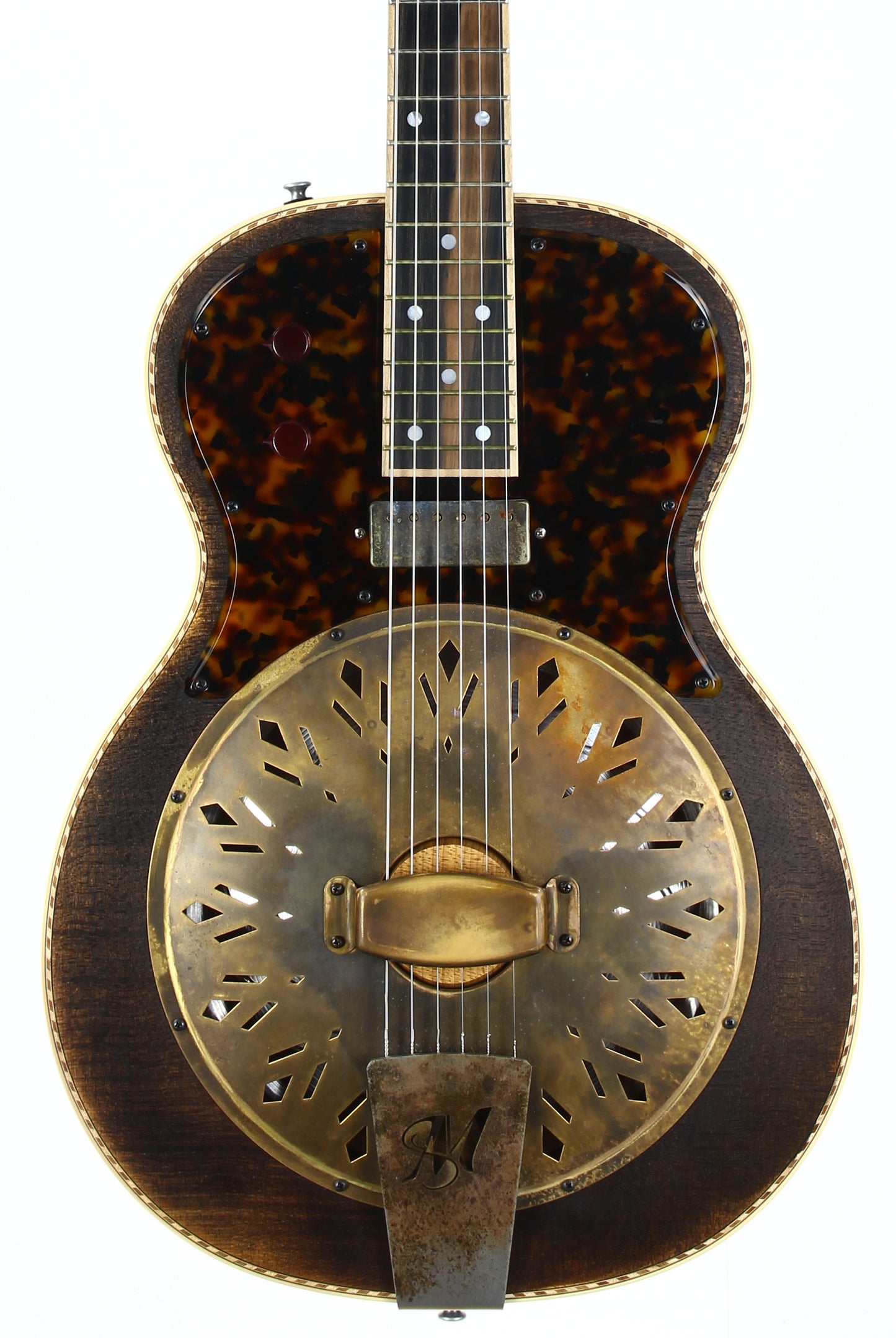 2023 Mule Resophonic Mavis Custom Order w Original Case, Paperwork Resonator Electric Guitar