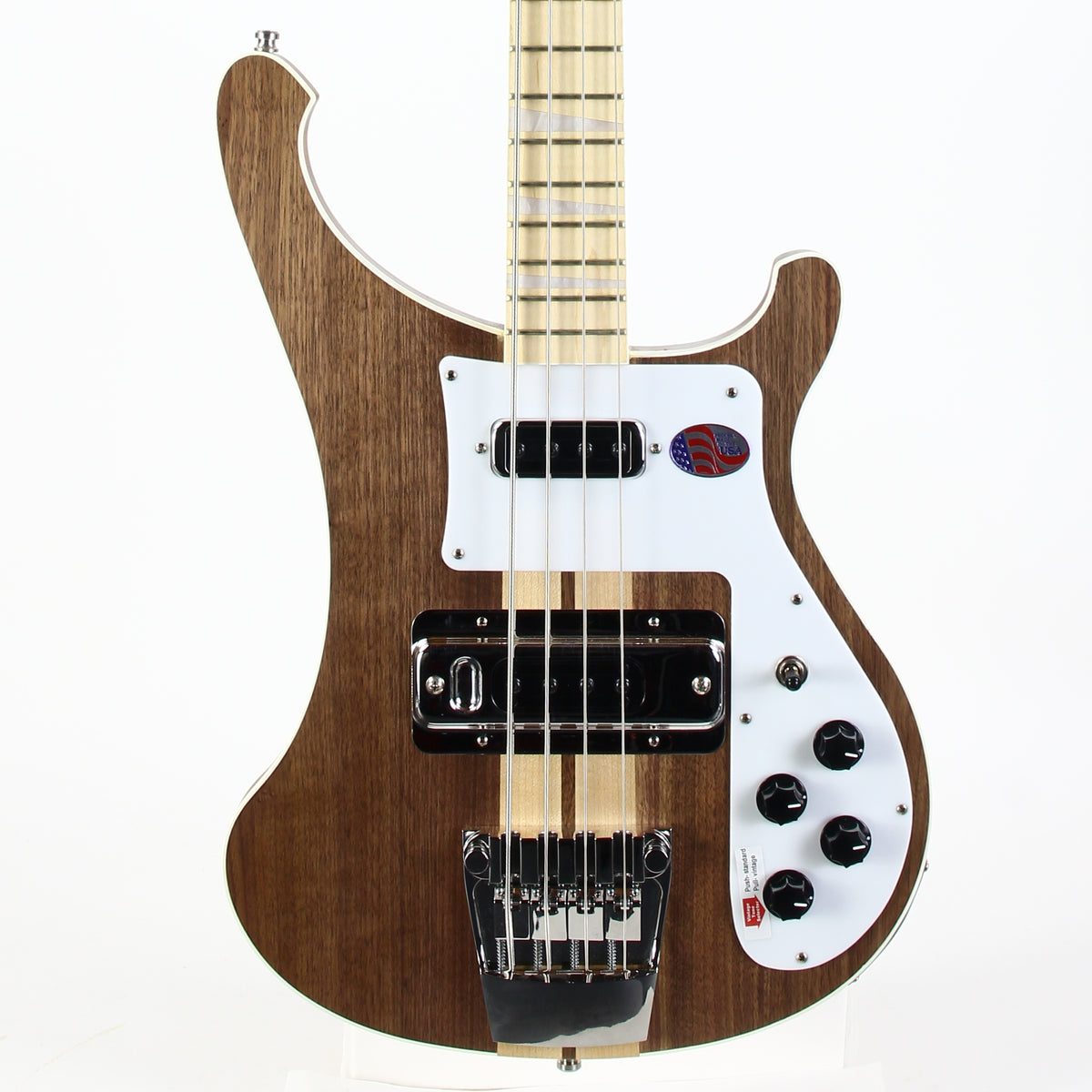 2026 Rickenbacker 4003W Walnut Electric Bass Guitar Stereo Neck-Through
